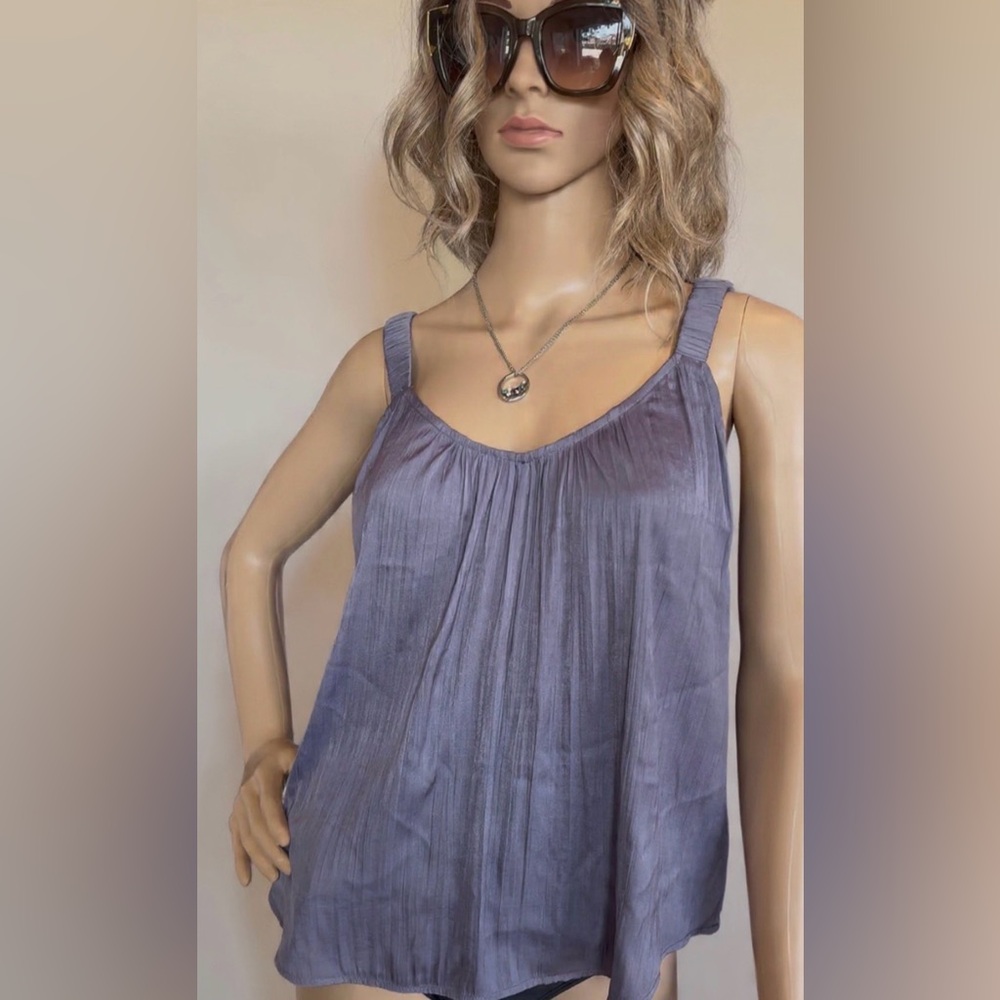 NWOT Socialite Elegant Lavender Silky Women's Top in size Medium.